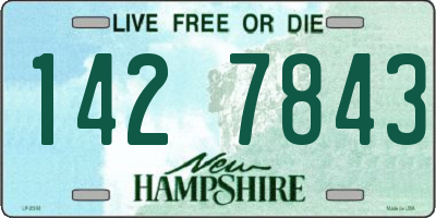 NH license plate 1427843