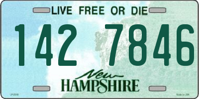 NH license plate 1427846