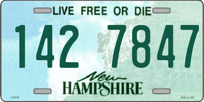 NH license plate 1427847
