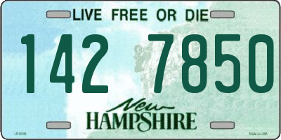 NH license plate 1427850