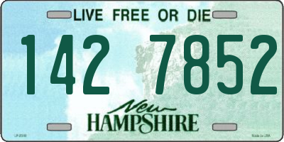 NH license plate 1427852