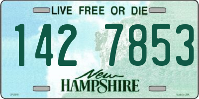 NH license plate 1427853