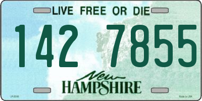 NH license plate 1427855