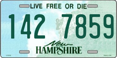 NH license plate 1427859