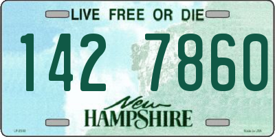 NH license plate 1427860
