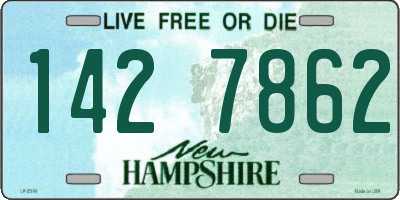NH license plate 1427862