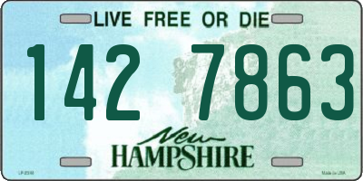 NH license plate 1427863