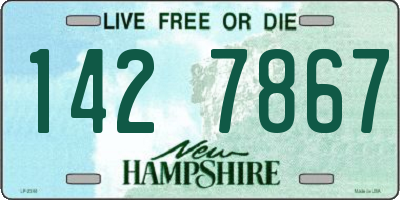 NH license plate 1427867