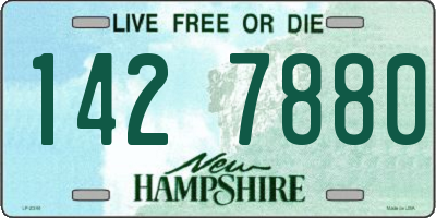 NH license plate 1427880