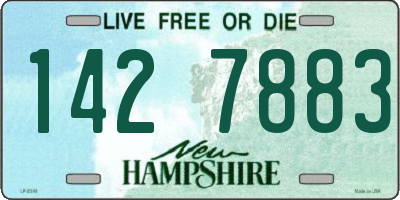 NH license plate 1427883