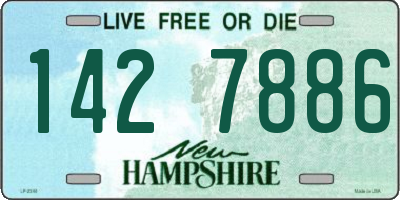 NH license plate 1427886