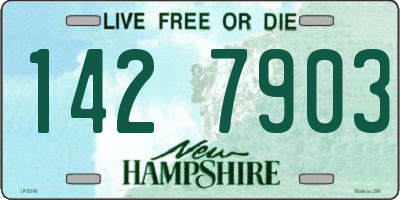 NH license plate 1427903