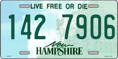 NH license plate 1427906