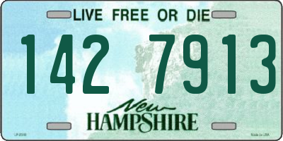 NH license plate 1427913