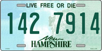 NH license plate 1427914