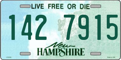 NH license plate 1427915
