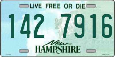 NH license plate 1427916
