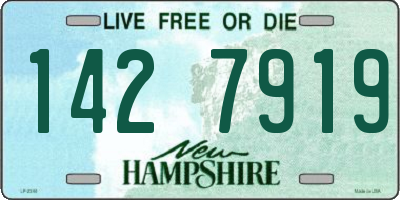 NH license plate 1427919