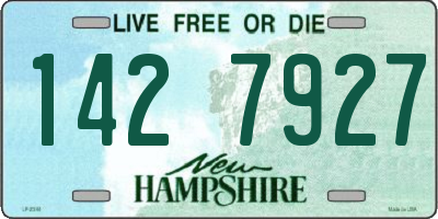 NH license plate 1427927