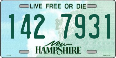 NH license plate 1427931