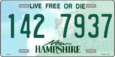 NH license plate 1427937