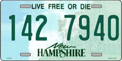NH license plate 1427940