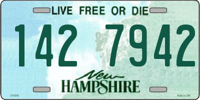 NH license plate 1427942