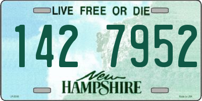 NH license plate 1427952