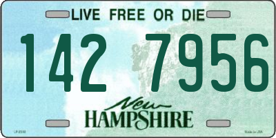 NH license plate 1427956