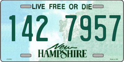 NH license plate 1427957
