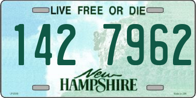 NH license plate 1427962