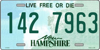 NH license plate 1427963
