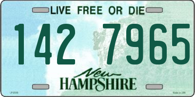 NH license plate 1427965