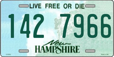 NH license plate 1427966