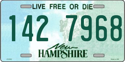 NH license plate 1427968