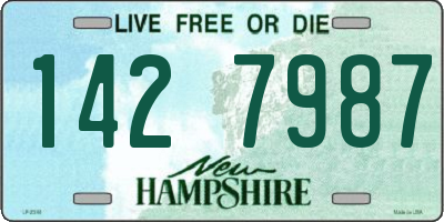 NH license plate 1427987