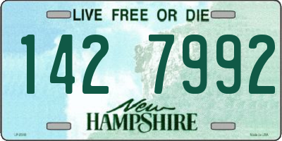 NH license plate 1427992