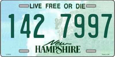 NH license plate 1427997