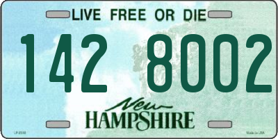 NH license plate 1428002