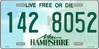 NH license plate 1428052