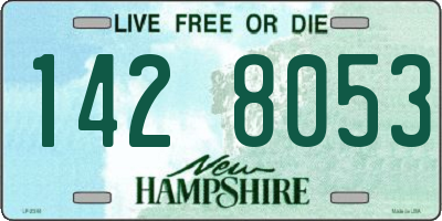 NH license plate 1428053