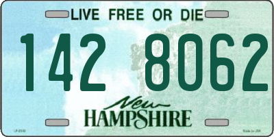 NH license plate 1428062