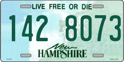 NH license plate 1428073