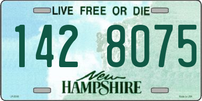 NH license plate 1428075