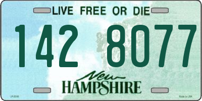 NH license plate 1428077