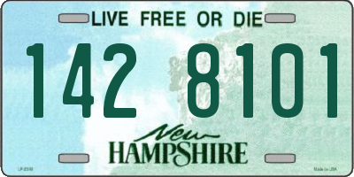 NH license plate 1428101