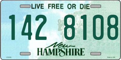 NH license plate 1428108