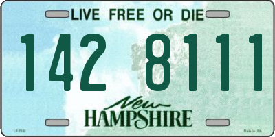 NH license plate 1428111