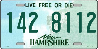 NH license plate 1428112