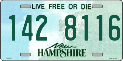 NH license plate 1428116